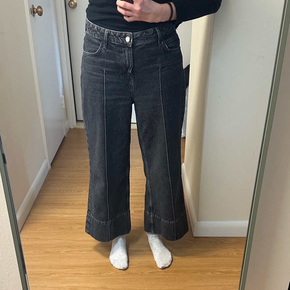 Zara Black Wide Leg Jeans